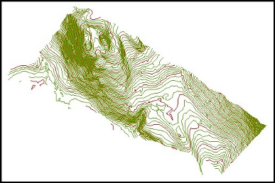 CiView - Model terrain Courbes Niveau